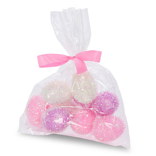 2.5" BAG OF 9 IRIDESCENT PURPLE, PINK AND WHITE EGGS