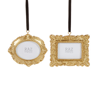 6" Vintage Photo Frame Ornament - RECTANGLE ONLY