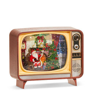 8.25" Fireplace Santa Musical Lighted Water TV SHIPS 9/1/2026