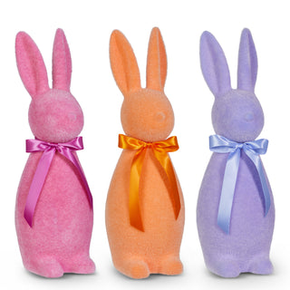 18.5" PINK FLOCKED BUNNY