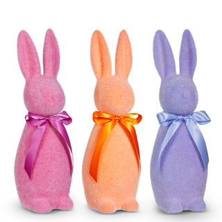 16" SHERBET FLOCKED BUNNY