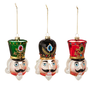 4.75" Nutcracker Head Ornament (GREEN HAT ONLY) SHIPS 9/1/2026