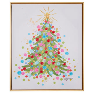 23.5" Confetti Tree Framed Wall Art