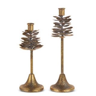 13.25" Antique Pinecone Candle Holder (RIGHT ONLY) SHIPS 9/1/2026