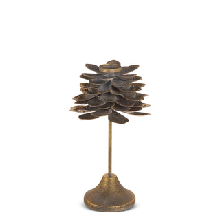 17" Antique Pinecone Candle Holder SHIPS 9/1/2026