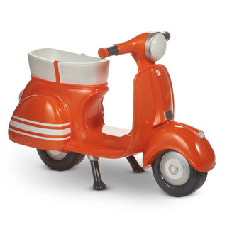 21" Orange Scooter Planter
