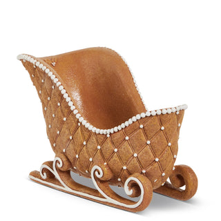 8" Gingerbread Pearl Sleigh SHIPS 9/1/2026