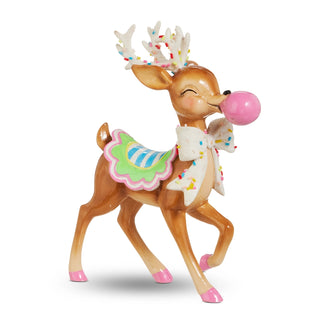 7.75" Bubblegum Blowin' Reindeer SHIPS 9/1/2026