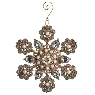 6.25" Pearl and Jewel Snowflake Ornament SHIPS 9/1/2026