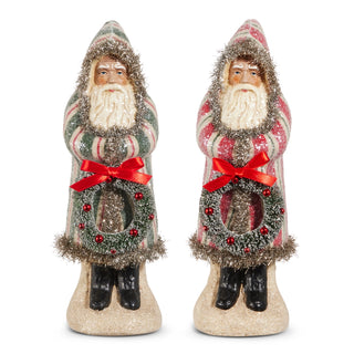 12" Yuletide Stripes Old World Santa (GREEN ONLY) SHIPS 9/1/2026