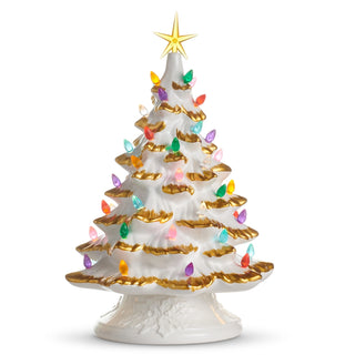 15" White and Gold Lighted Tree SHIPS 9/1/2026