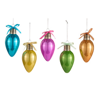 4.5" Neon Light Bulb Ornament (BLUE ONLY) SHIPS 9/1/2026