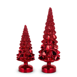 15.5" Red Glitter Trees (LARGE ONLY) SHIPS 9/1/2026