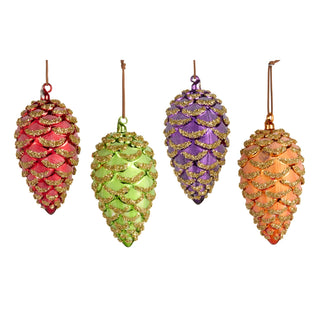 7" Bright Pinecone Ornament (GREEN ONLY) SHIPS 9/1/2026