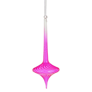 10" Neon Pink Swirl Top Ornament SHIPS 9/1/2026