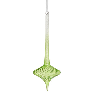 10" Neon Green Swirl Top Ornament SHIPS 9/1/2026