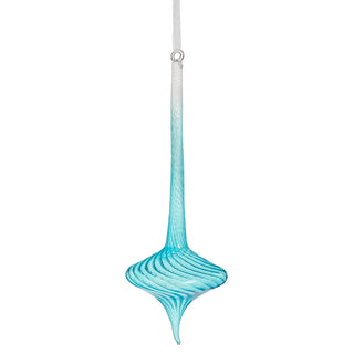 10" Neon Blue Swirl Top Ornament SHIPS 9/1/2026