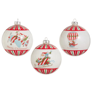 5" Santa's Adventures Ball Ornament SHIPS 9/1/2026