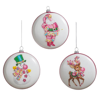 5" Bubblegum Blowin' Disc Ornament (SNOWMAN ONLY) SHIPS 9/1/2026