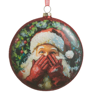 4.75" Santa's Secret Disc Ornament SHIPS 9/1/2026