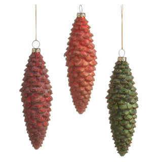 5.75" Bright Pinecone Ornament (LEFT ONLY) SHIPS 9/1/2026