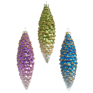 7.25" Ombre Pinecone Ornament (BLUE ONLY) SHIPS 9/1/2026