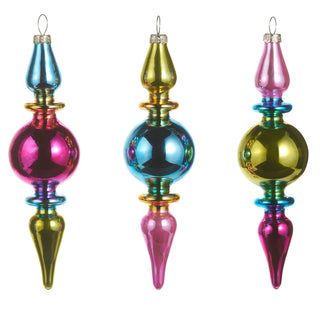 6" Multicolor Drop Ball Ornament (LEFT ONLY) SHIPS 9/1/2026