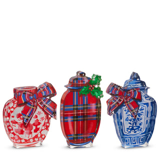 6" Dressed in Plaid Chinoiserie Acrylic Cut Out (LEFT ONLY) SHIPS 9/1/2026