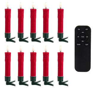 5" Clip-On Drip Red Candles with Remote SHIPS 9/1/2026