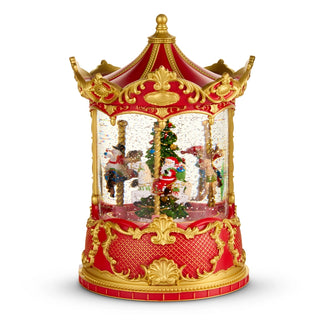 8.5" Animated Lighted Water Carousel SHIPS 9/1/2026