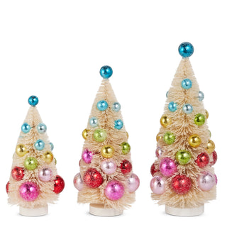 13" Decorated Bottle Brush Trees (LARGE ONLY) SHIPS 9/1/2026