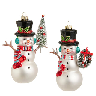 5.25" Snowman Ornaments (RIGHT ONLY)SHIPS 9/1/2026