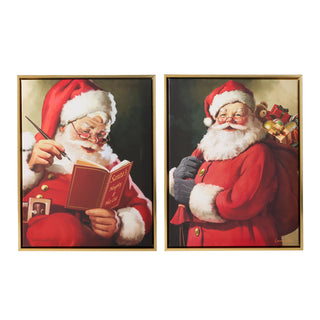19.5" Jolly Delivery Wall Art (SANTA WITH LIST ONLY) SHIPS 9/1/2026