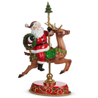 18.5" Santa on Carousel Deer SHIPS 9/1/2026