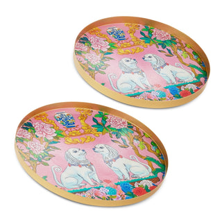 13.75" Pink Dog Trays (SMALL ONLY)