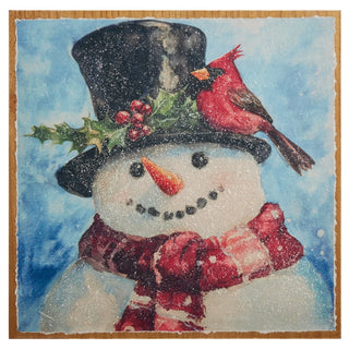 19" Friendly Snowman Wall Art SHIPS 9/1/2026