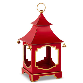 18" Red and Gold Bell Pagoda Lantern SHIPS 9/1/2026