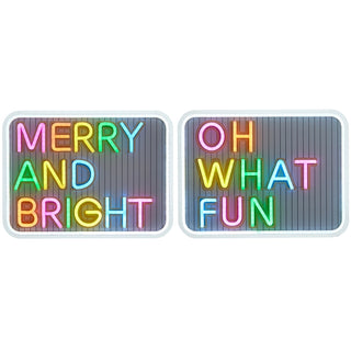 16" Merry Neon Cookies Sign (LEFT ONLY) SHIPS 9/1/2026