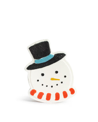 Snowman Bath Fizzer Sugar Plum Scented White/Multi 2.5x4x1.5