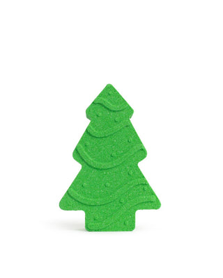 Christmas Tree Bath Fizzer Sugar Plum Scented Green/Pink 3x4.25x1