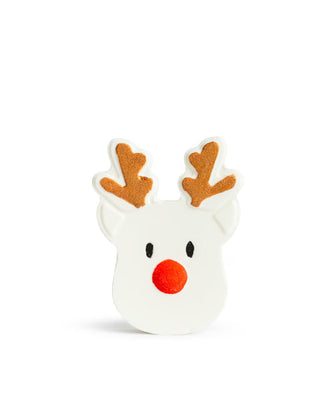 Reindeer Bath Fizzer Sugar Plum Scented White/Multi 3x3.5x1