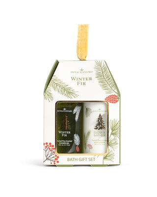 Winter Fir Bath Gift Set Frosted Pine Scented 3x4.7 fl oz. Set of 2