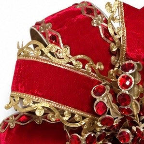 18" X 42" RUBY ROYAL PREMADE BOW