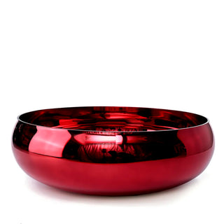 *D15.5''H5.5'' - MERCURY VASE - RED