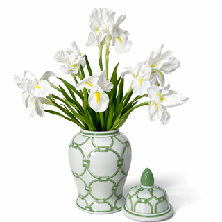 White Iris Real Touch Floral Drop-In