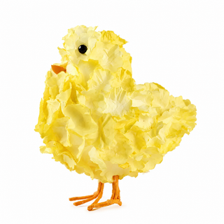 3.5" x 3.94" x 2.4" Hydrangea Chick Color Yellow