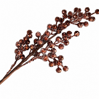 26" Brown Berry Spray