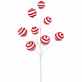 26.5IN Ball Spray, Red White