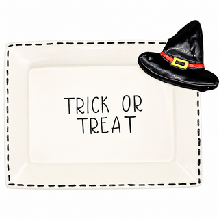 Witch Hat Trick Or Treat Plate
