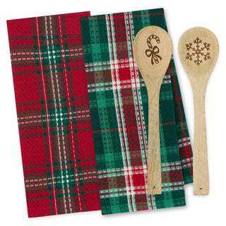 Holiday Sweets Dishtowel and Spoon Gift Set MX PK
